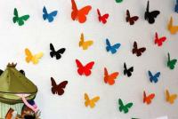 Бабочки из бумаги на стену своими руками: подробные мастер-классы с шаблонами